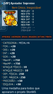 Medalha Apoiador Supremo